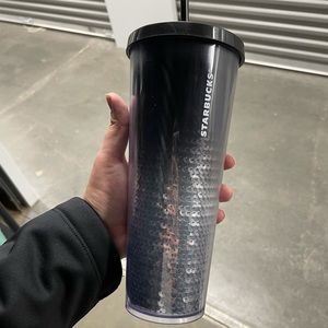 Starbucks black and silver sequins cup